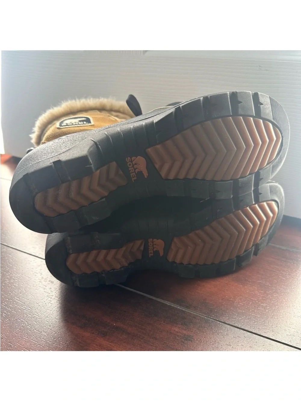 Size 8 Sorel Women’s Tivoli III Waterproof Suede Fur Winter Snow Boots - Picture 10 of 11